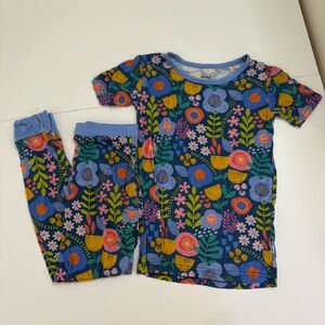 Little Sleepies Short Sleeve PJ Set in Folk Floral